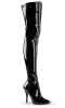 Gl�nzender Stretchlack Overknee Stiefel