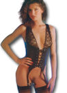 Ledercorsage lace